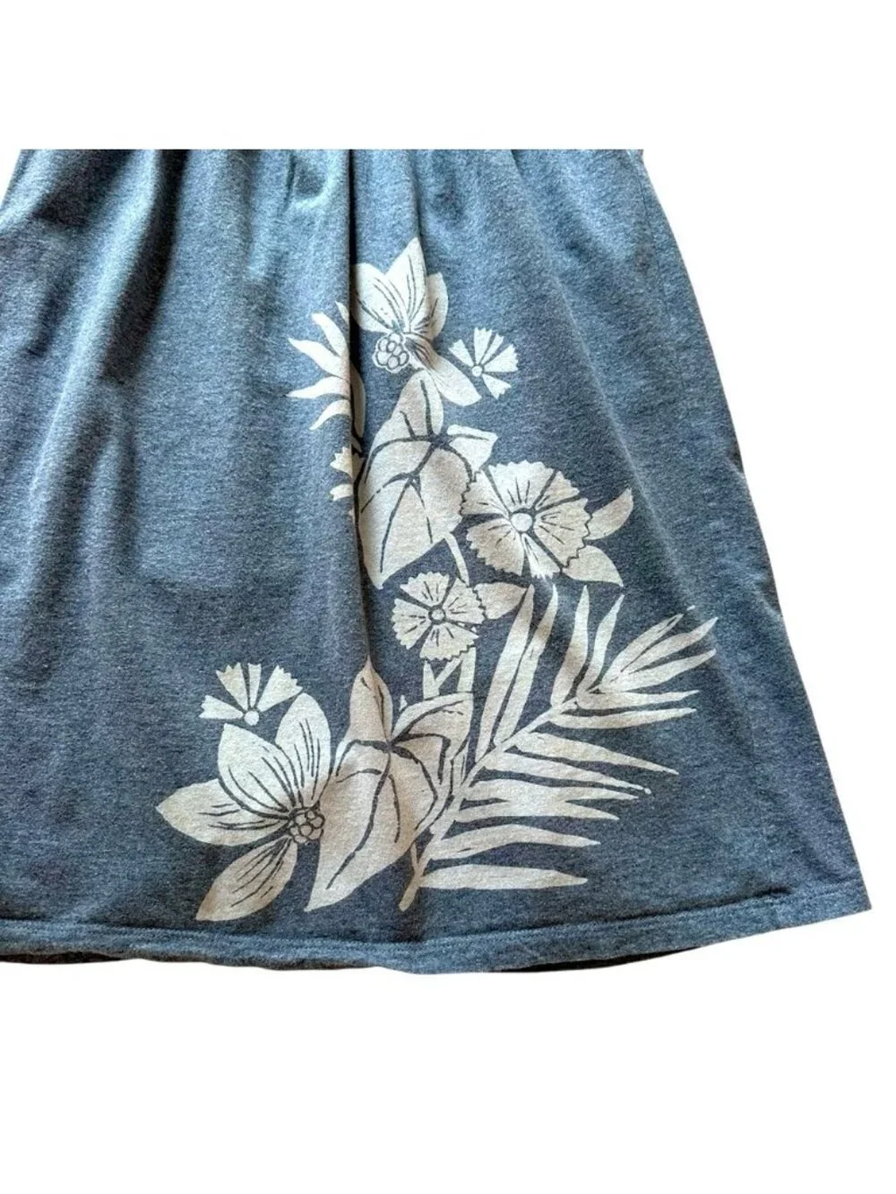 Tea Collection | Little Girl Blue & White Floral Print Dress Size 6